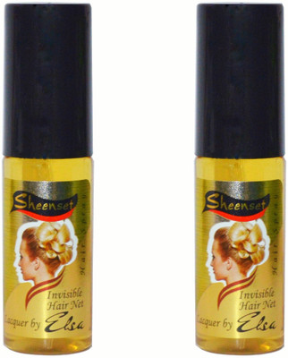 

Elsa Sheenset Invisible Hair Net ( Pack of 2 ) Spray(140 ml)
