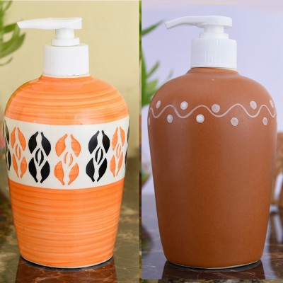 

Sforzi Ceramic soap dispenser combo 450 ml Lotion, Shampoo, Soap Dispenser(Multicolor)