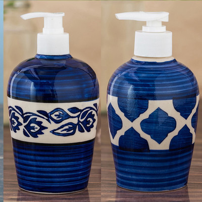 

Sforzi Ceramic soap dispenser combo 700 ml Lotion, Shampoo, Soap Dispenser(Multicolor)
