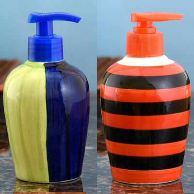 

Sforzi Ceramic soap dispenser combo 250 ml Lotion, Shampoo, Soap Dispenser(Multicolor)