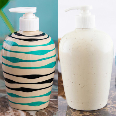 

Sforzi Ceramic soap dispenser combo 450 ml Lotion, Shampoo, Soap Dispenser(Multicolor)