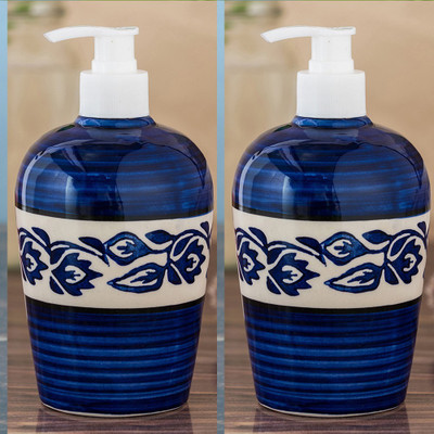 

Sforzi Ceramic soap dispenser combo 450 ml Lotion, Shampoo, Soap Dispenser(Multicolor)
