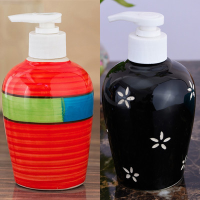 

Sforzi Ceramic soap dispenser combo 250 ml Lotion, Shampoo, Soap Dispenser(Multicolor)