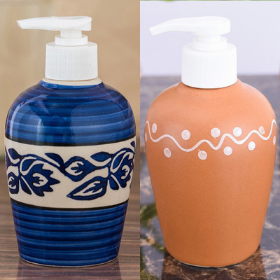 

Sforzi Ceramic soap dispenser combo 250 ml Lotion, Shampoo, Soap Dispenser(Multicolor)
