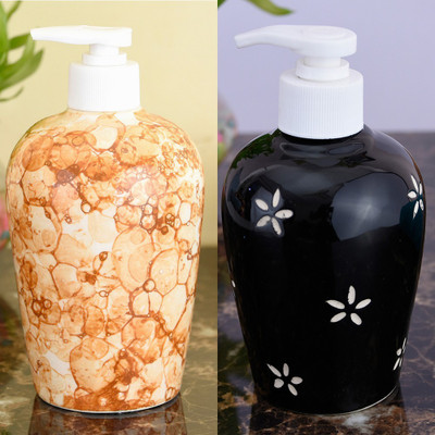 

Sforzi Ceramic soap dispenser combo 700 ml Lotion, Shampoo, Soap Dispenser(Multicolor)