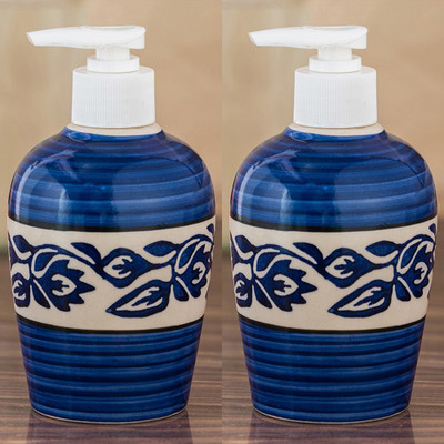 

Sforzi Ceramic soap dispenser combo 250 ml Lotion, Shampoo, Soap Dispenser(Multicolor)