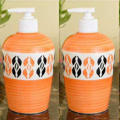 

Sforzi Ceramic soap dispenser combo 450 ml Lotion, Shampoo, Soap Dispenser(Multicolor)