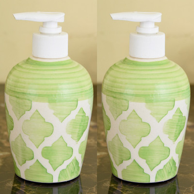 

Sforzi Ceramic soap dispenser combo 250 ml Lotion, Shampoo, Soap Dispenser(Multicolor)