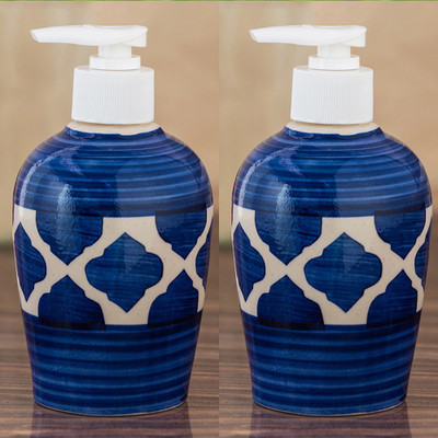 

Sforzi Ceramic soap dispenser combo 250 ml Lotion, Shampoo, Soap Dispenser(Multicolor)