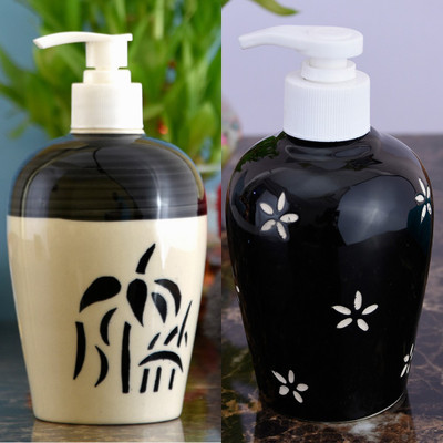 

Sforzi Ceramic soap dispenser combo 700 ml Lotion, Shampoo, Soap Dispenser(Multicolor)