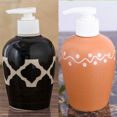

Sforzi Ceramic soap dispenser combo 250 ml Lotion, Shampoo, Soap Dispenser(Multicolor)