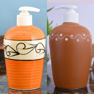 

Sforzi Ceramic soap dispenser combo 450 ml Lotion, Shampoo, Soap Dispenser(Multicolor)