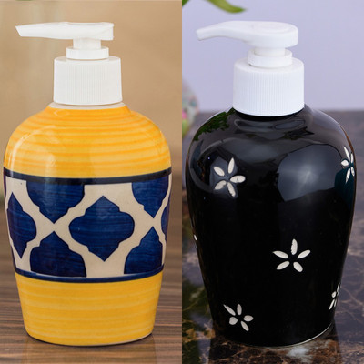 

Sforzi Ceramic soap dispenser combo 250 ml Lotion, Shampoo, Soap Dispenser(Multicolor)