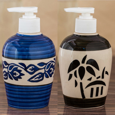 

Sforzi Ceramic soap dispenser combo 250 ml Lotion, Shampoo, Soap Dispenser(Multicolor)