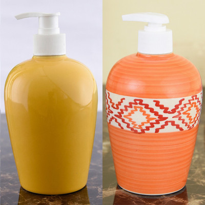 

Sforzi Ceramic soap dispenser combo 450 ml Lotion, Shampoo, Soap Dispenser(Multicolor)
