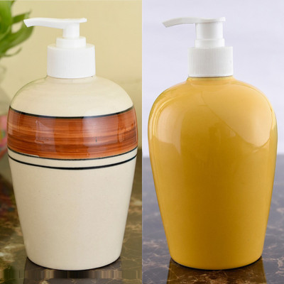 

Sforzi Ceramic soap dispenser combo 450 ml Lotion, Shampoo, Soap Dispenser(Multicolor)