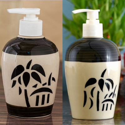 

Sforzi Ceramic soap dispenser combo 700 ml Lotion, Shampoo, Soap Dispenser(Multicolor)