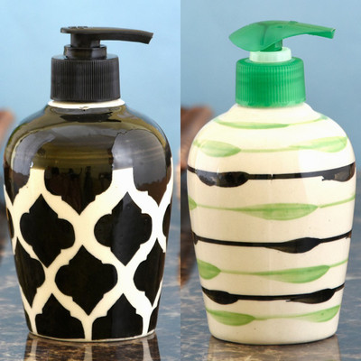 

Sforzi Ceramic soap dispenser combo 250 ml Lotion, Shampoo, Soap Dispenser(Multicolor)