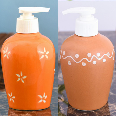 

Sforzi Ceramic soap dispenser combo 250 ml Lotion, Shampoo, Soap Dispenser(Multicolor)