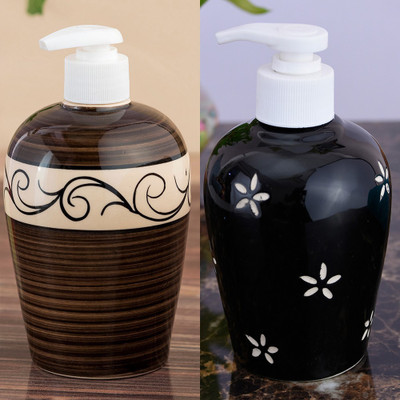 

Sforzi Ceramic soap dispenser combo 700 ml Lotion, Shampoo, Soap Dispenser(Multicolor)