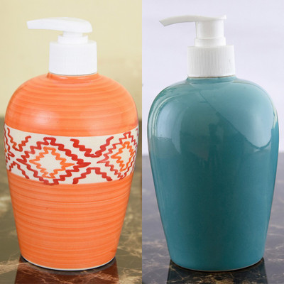 

Sforzi Ceramic soap dispenser combo 450 ml Lotion, Shampoo, Soap Dispenser(Multicolor)