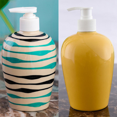 

Sforzi Ceramic soap dispenser combo 450 ml Lotion, Shampoo, Soap Dispenser(Multicolor)