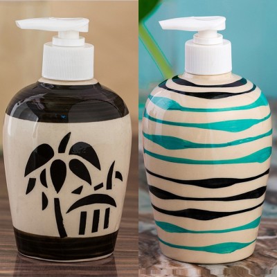 

Sforzi Ceramic soap dispenser combo 700 ml Lotion, Shampoo, Soap Dispenser(Multicolor)