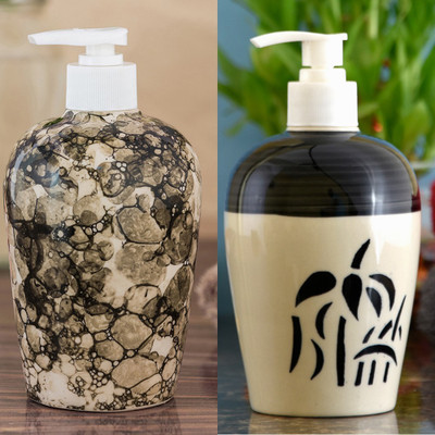 

Sforzi Ceramic soap dispenser combo 450 ml Lotion, Shampoo, Soap Dispenser(Multicolor)