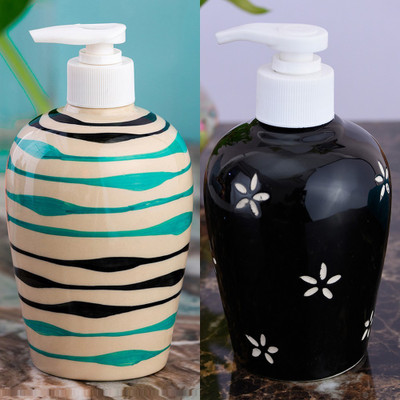 

Sforzi Ceramic soap dispenser combo 700 ml Lotion, Shampoo, Soap Dispenser(Multicolor)