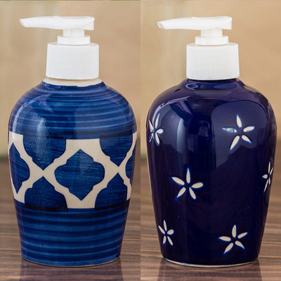 

Sforzi Ceramic soap dispenser combo 250 ml Lotion, Shampoo, Soap Dispenser(Multicolor)