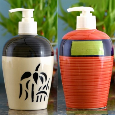 

Sforzi Ceramic soap dispenser combo 450 ml Lotion, Shampoo, Soap Dispenser(Multicolor)