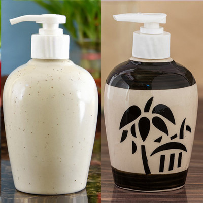 

Sforzi Ceramic soap dispenser combo 250 ml Lotion, Shampoo, Soap Dispenser(Multicolor)
