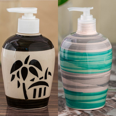 

Sforzi Ceramic soap dispenser combo 700 ml Lotion, Shampoo, Soap Dispenser(Multicolor)