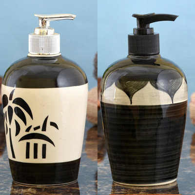 

Sforzi Ceramic soap dispenser combo 450 ml Lotion, Shampoo, Soap Dispenser(Multicolor)