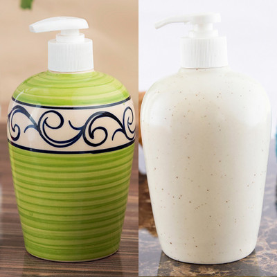 

Sforzi Ceramic soap dispenser combo 450 ml Lotion, Shampoo, Soap Dispenser(Multicolor)