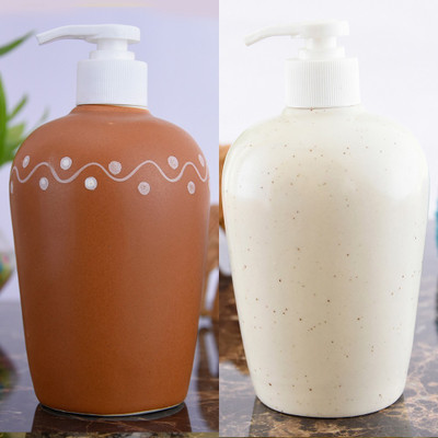 

Sforzi Ceramic soap dispenser combo 450 ml Lotion, Shampoo, Soap Dispenser(Multicolor)