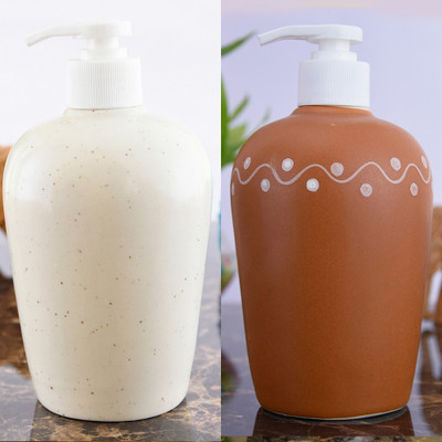 

Sforzi Ceramic soap dispenser combo 450 ml Lotion, Shampoo, Soap Dispenser(Multicolor)