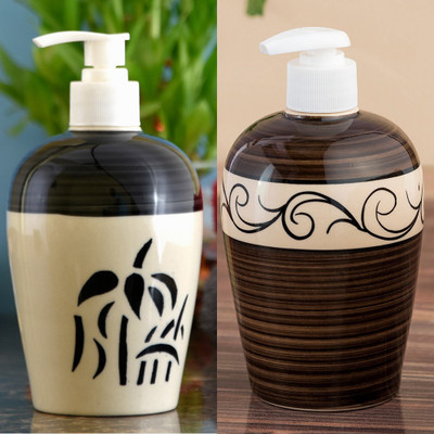 

Sforzi Ceramic soap dispenser combo 450 ml Lotion, Shampoo, Soap Dispenser(Multicolor)