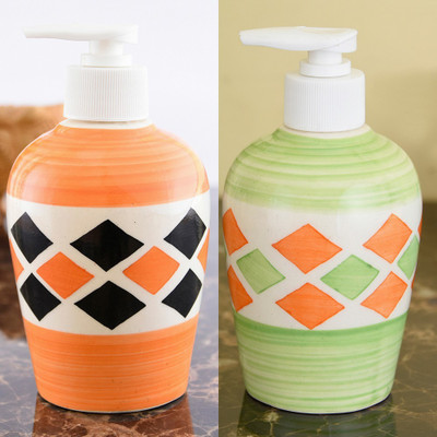 

Sforzi Ceramic soap dispenser combo 250 ml Lotion, Shampoo, Soap Dispenser(Multicolor)