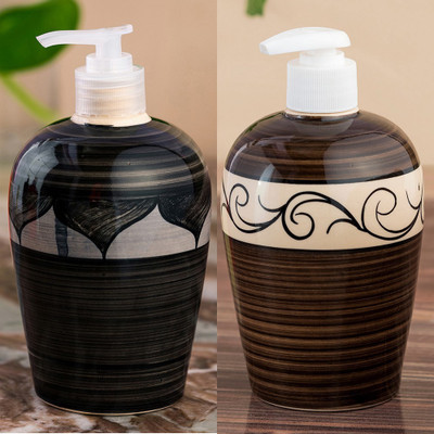 

Sforzi Ceramic soap dispenser combo 450 ml Lotion, Shampoo, Soap Dispenser(Multicolor)