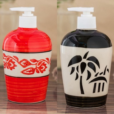 

Sforzi Ceramic soap dispenser combo 700 ml Lotion, Shampoo, Soap Dispenser(Multicolor)