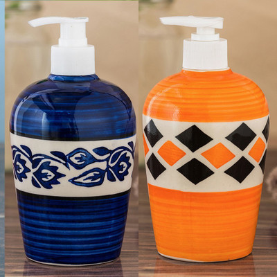 

Sforzi Ceramic soap dispenser combo 450 ml Lotion, Shampoo, Soap Dispenser(Multicolor)