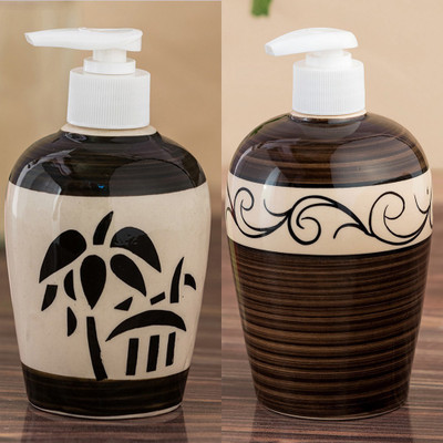 

Sforzi Ceramic soap dispenser combo 700 ml Lotion, Shampoo, Soap Dispenser(Multicolor)