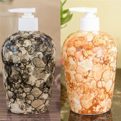 

Sforzi Ceramic soap dispenser combo 450 ml Lotion, Shampoo, Soap Dispenser(Multicolor)