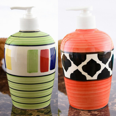 

Sforzi Ceramic soap dispenser combo 450 ml Lotion, Shampoo, Soap Dispenser(Multicolor)