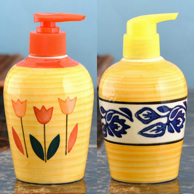 

Sforzi Ceramic soap dispenser combo 250 ml Lotion, Shampoo, Soap Dispenser(Multicolor)