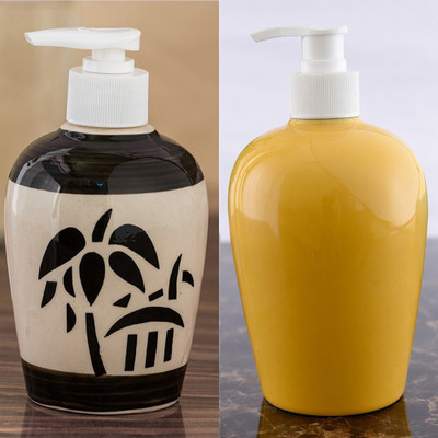 

Sforzi Ceramic soap dispenser combo 700 ml Lotion, Shampoo, Soap Dispenser(Multicolor)