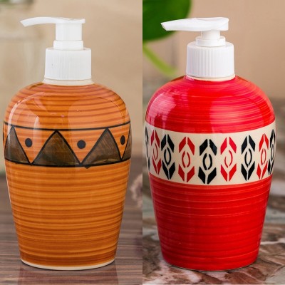 

Sforzi Ceramic soap dispenser combo 450 ml Lotion, Shampoo, Soap Dispenser(Multicolor)