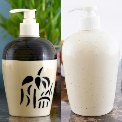 

Sforzi Ceramic soap dispenser combo 450 ml Lotion, Shampoo, Soap Dispenser(Multicolor)