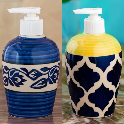 

Sforzi Ceramic soap dispenser combo 700 ml Lotion, Shampoo, Soap Dispenser(Multicolor)